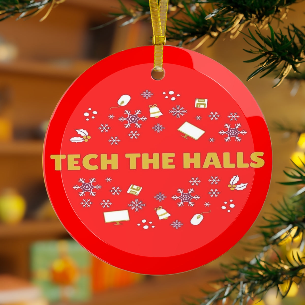 Tech Glass Ornament